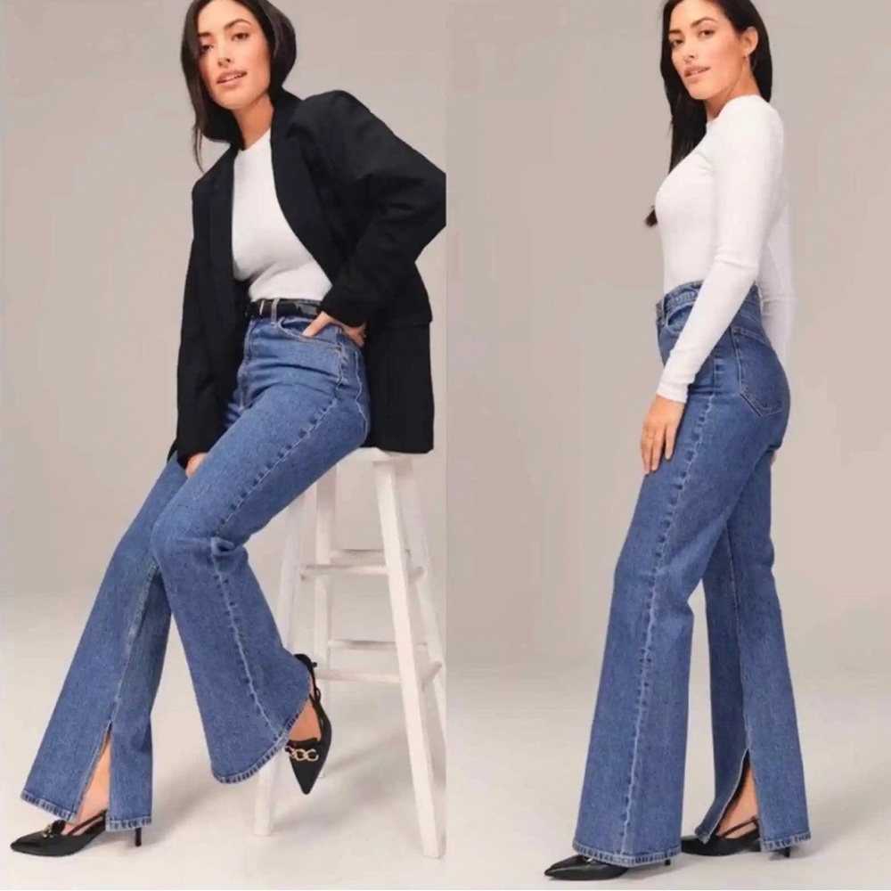 Abercrombie and fitch-the vintage flare curve love high rise split hem